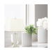 Glass Base White Shade Paris Crystal Table Lamp - Shopica Pty Ltd