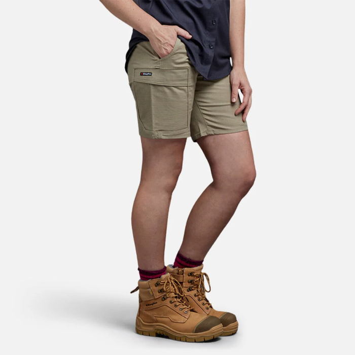 King Gee  Women's  Workcool Pro Shorts - Stretch - Navy - Black - Khaki