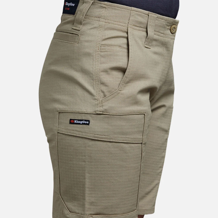 King Gee  Women's  Workcool Pro Shorts - Stretch - Navy - Black - Khaki