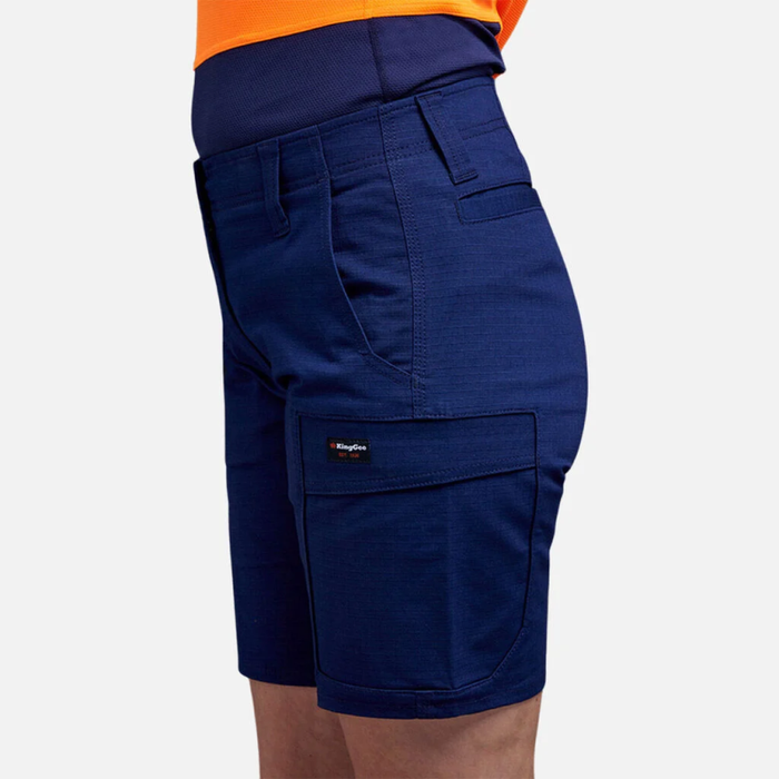 King Gee  Women's  Workcool Pro Shorts - Stretch - Navy - Black - Khaki