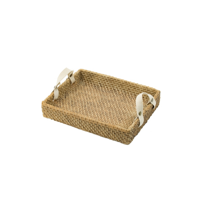 Elegant and Softly Textured Cotton Hand Decorative Tray