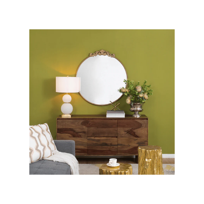 Arabella Round Gold Mirror