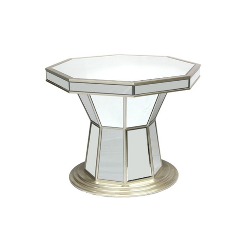 Luxurious golden and mirror-finished tea table, perfect for elevating home decor
