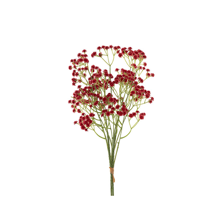 Gypsophila Baby's Breath Bunch In Romantic Red