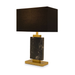 Sophisticated Manhathon Lamp with black marble and gold accents, the essence of modern elegance.