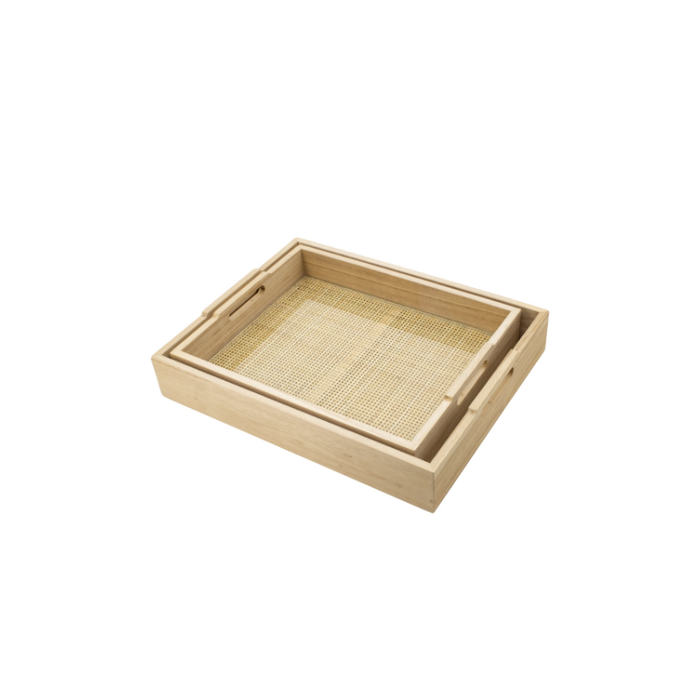 Sleek and Modern S-2 Tray Set, Ideal for Sophisticated Serving and Organization at Home