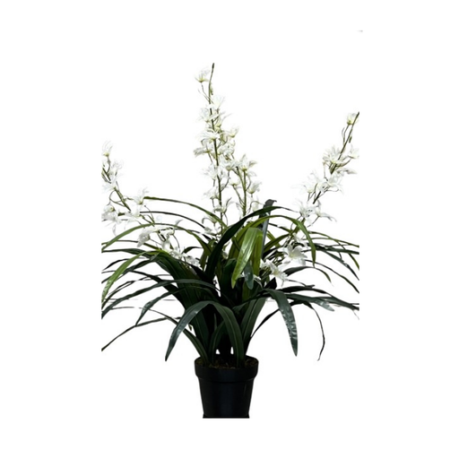 Artificial Dancing Cymbidium Orchid Indoor Potted Flower Plant - Shopica Pty Ltd