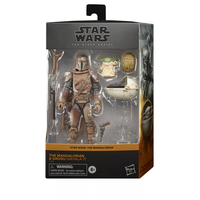 Star Wars Black Series 6" Deluxe Mandalorian Grogu Baby Yoda Hover Pod Arvala-7