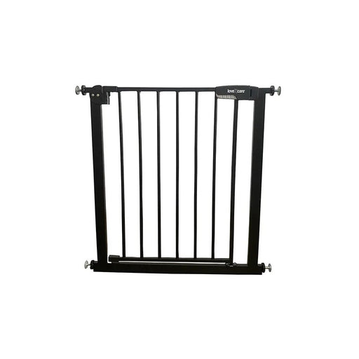 Close-up of the Easy-Close Mechanism on Love N Care Black Safety Gate