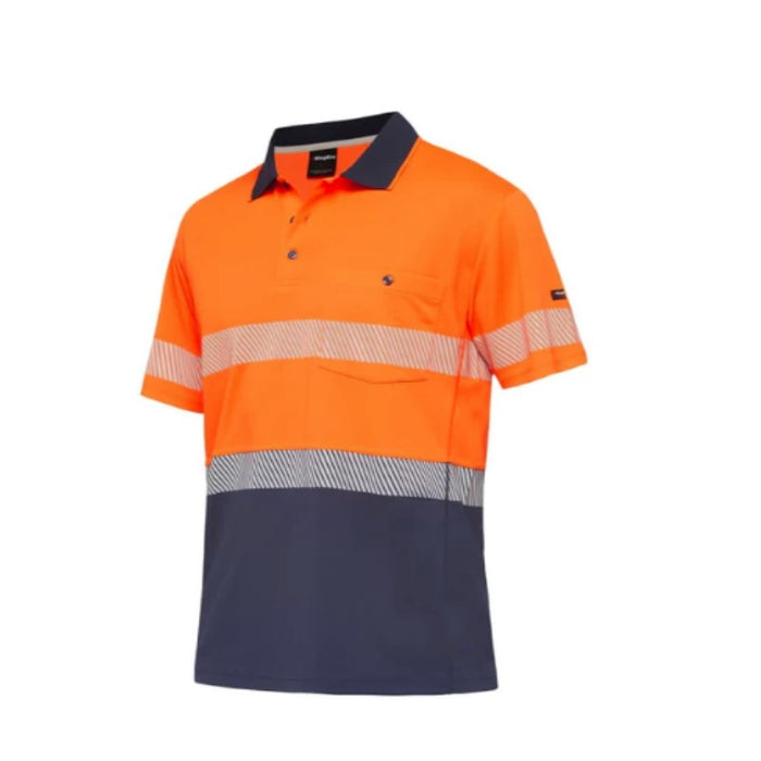 King Gee Workcool Hyperfreeze Spliced Polo Short Sleeve with Segmented Tape