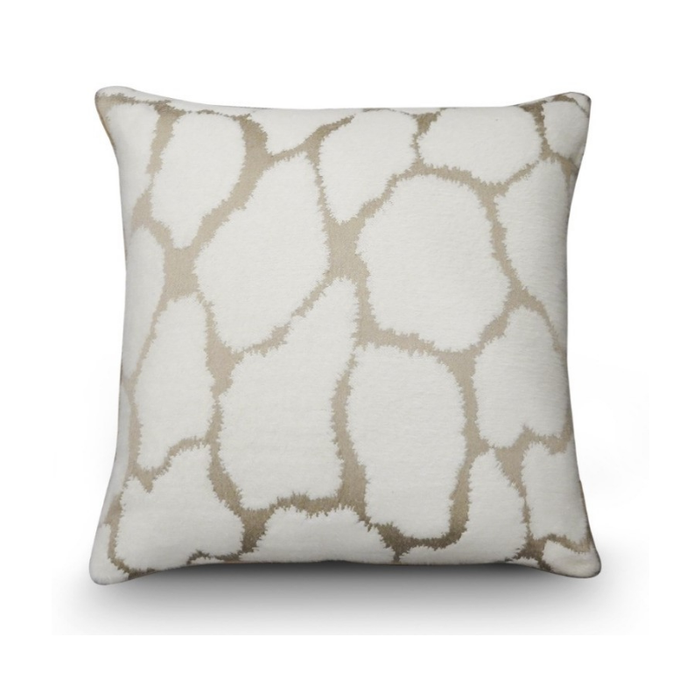 Cellopod White And Gold Modern Cushion