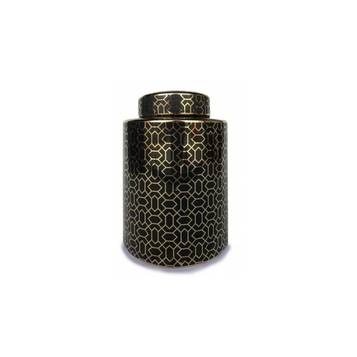 Blk and Gold Jar: Sophistication Meets Functionality