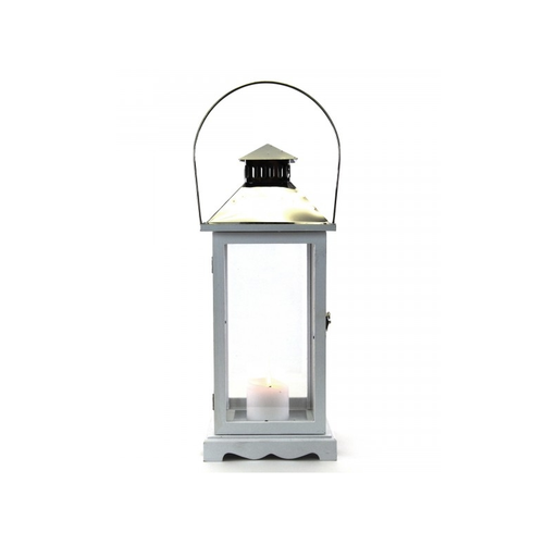 Elevate your home ambience with a hand-crafted Wooden Lantern on a classic wooden table