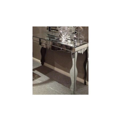 Modern and chic Glass Mirror Console Table reflecting elegance in home decor