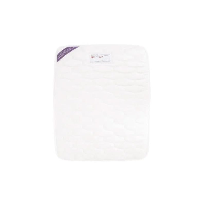 Infant enjoying a restful sleep on the Love N Care Shell Innerspring Mattress