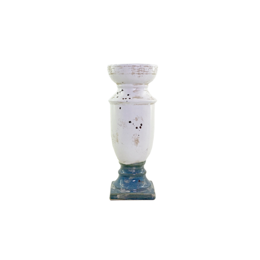Elegant Coastal Candle Stick in serene white, bringing a touch of the ocean's tranquillity into your home
