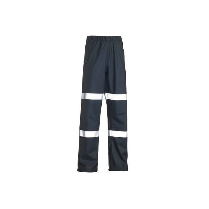 Bisley Reflective Taped Stretch PU Waterproof Rain Pants - Shopica Pty Ltd