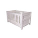 Chic and secure Love N Care Bordeaux Cot in White set in a modern nursery