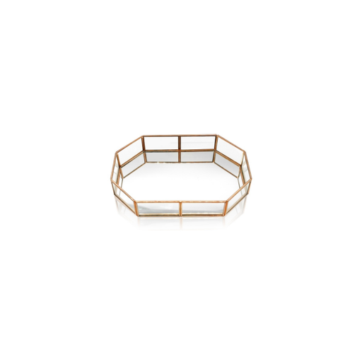 Minimalistic yet opulent rose gold decorative tray, the perfect home accessory