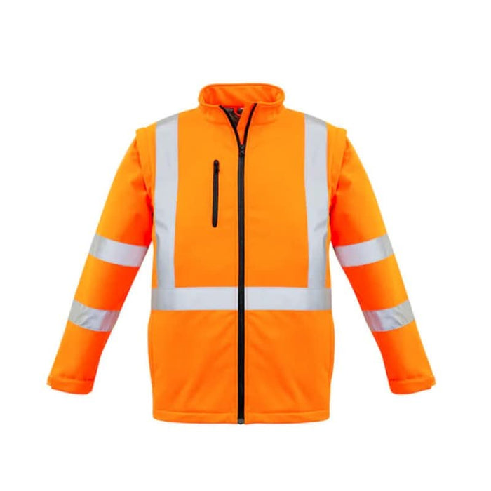 Syzmik Unisex Hi Vis 2 In 1 X Back Soft Shell Rail Reflective X Tape Jacket - Shopica Pty Ltd