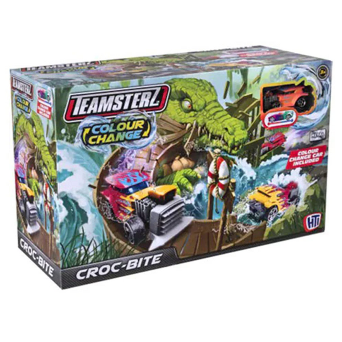 Daring escape from the jaws of adventure with the Teamsterz Colour Change Croc Bite Playset