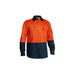 Bisley 2 Tone Long Sleeve Hi Vis Drill Shirt - Shopica Pty Ltd