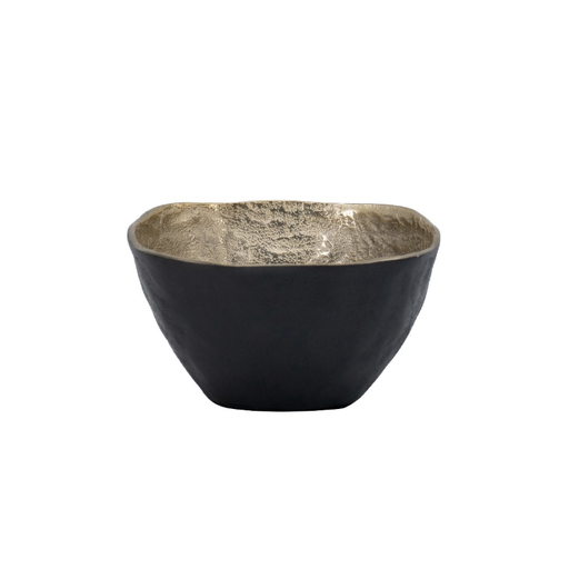 Sleek and modern two-toned square bowl, ideal for contemporary kitchen and dining aesthetics.