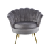 Dive into comfort with this grey velvet sofa accent chair, where style meets relaxation.