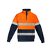 Syzmik Mens Orange Flame Retardant HRC 2 Hoop Taped 1/4 Zip Brushed Fleece Jumper - Shopica Pty Ltd