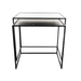 Elegant S/2 Bevel Glass Nesting Side-Tables adding a modern twist to the living area.