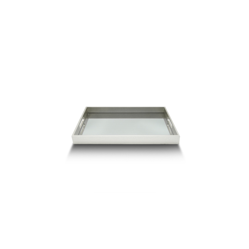 Elegant and Durable Silver Serving Tray, perfect for refined living spaces.