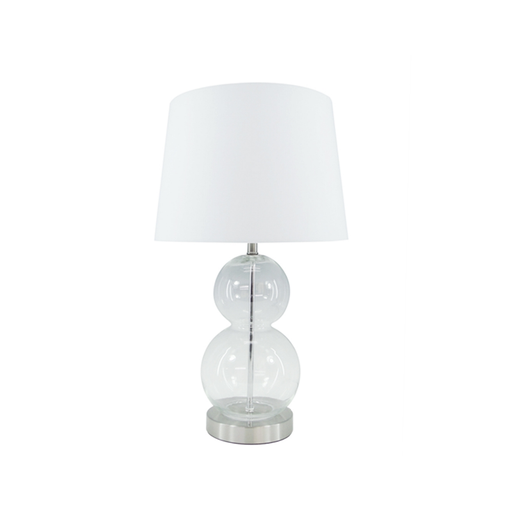 Transform your home into a coastal sanctuary with the Coastal Clear Glass Table Lamp
