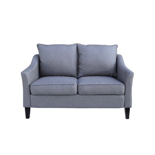 Mid-grey Viola 2 seater sofa offering a blend of modern style and comfort in a cozy living room setting
