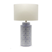 Sophisticated Mariana Porcelain Table Lamp with cream white shade for elegant interiors.