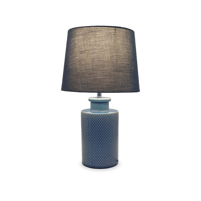 The Silver White shade of the Avalon Lamp, radiating with timeless elegance