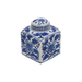 Blue and White Painted Canister: A Charming Storage Solution