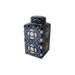 Blue & White Square Lidded Jar: Your Versatile Home Accent