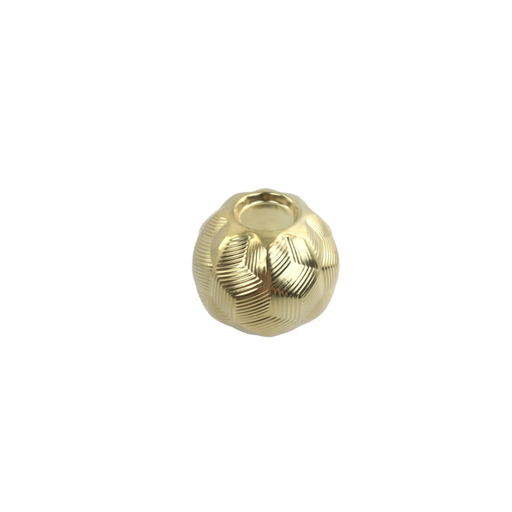 Sophisticated Demi Ball Candle Holder in shimmering gold, perfect for elegant settings