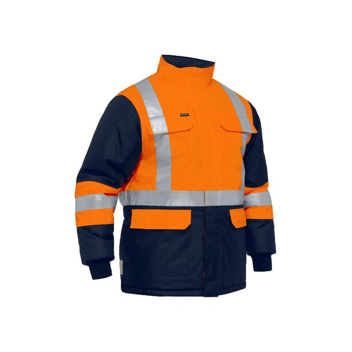 Bisley X Reflective Taped Two Tone Hi Vis Freezer Jacket - Shopica Pty Ltd