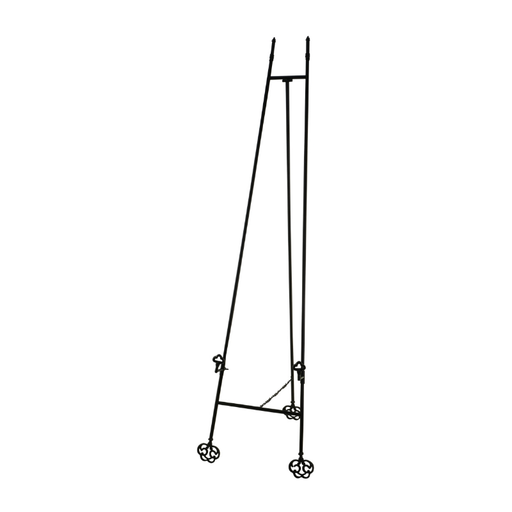 The Black Museum Easel Canvas Stand in elegant black, transforming home spaces into artful exhibits