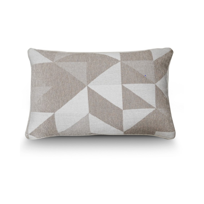 Elegant Geometry: Geometric Shaped Natural Colours Cushion
