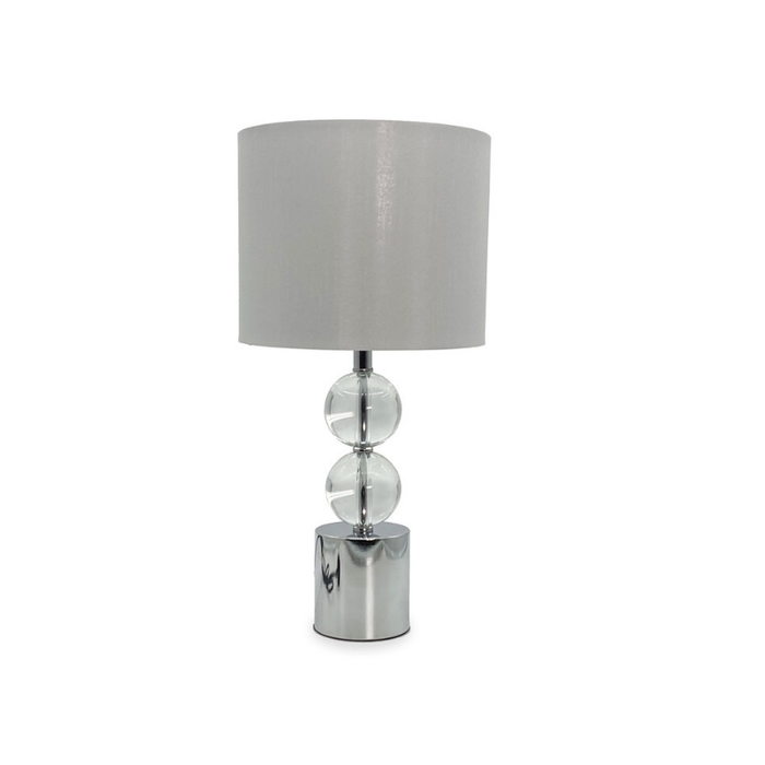 Illuminate your home with the sophisticated Windsor Two Crystal Ball Lamp.