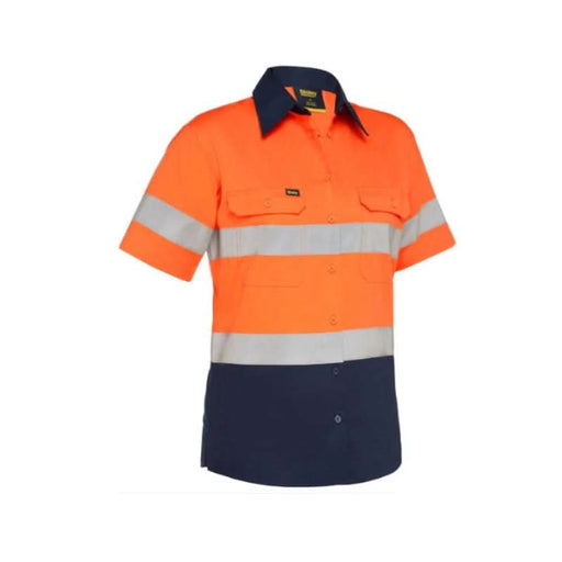 Bisley Women's Taped Hi Vis Cool Lightweight Drill Shirt - Shopica Pty Ltd