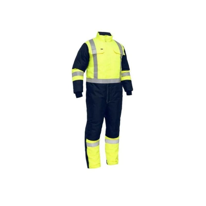 Bisley X Reflective Taped Two Tone Overall Hi Vis Freezer Coverall - Shopica Pty Ltd