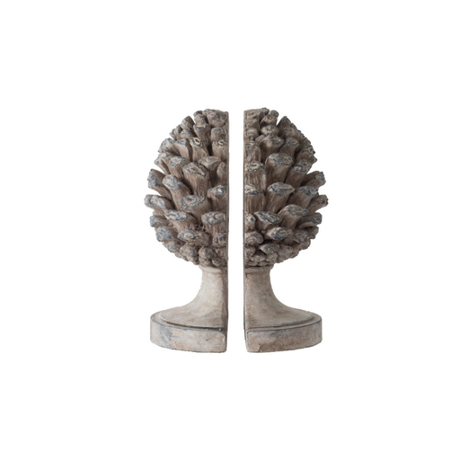 Whimsical white MushTree bookend, blending functionality with forest-inspired design.