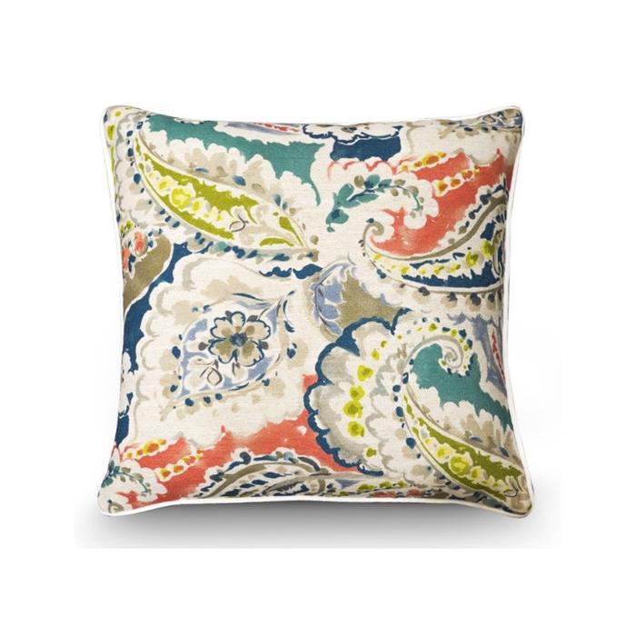 Multi Colour Flower Leaf Modern Pattern Cushion - Shopica Pty Ltd