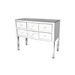 Stylish six-drawer mirrored chest perfect for elegant storage solutions in contemporary homes