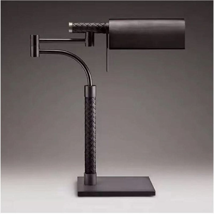 Modern Sleek Black Roped Dolche Table Lamp - Shopica Pty Ltd