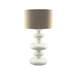 Pamela Table Lamp Ceramic base With Cream Brown Shade Light Stand - Shopica Pty Ltd