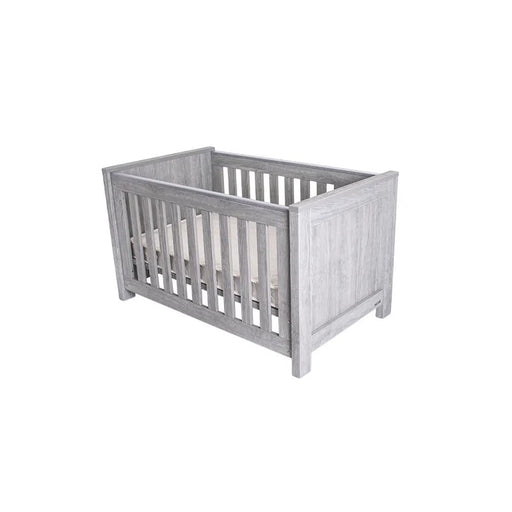 Sleek Love N Care Bordeaux Cot showcasing its Grey Vintage finish and contemporary design